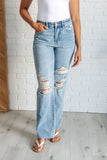 Ramona High Rise Rigid Magic Destroyed Straight Jeans