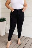 Audrey High Rise Control Top Classic Skinny Jeans in Black