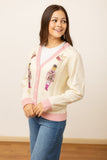 Beige and Pink Nutcracker Sweater