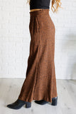 Harmony High Rise Wide Leg Pants in Brown