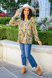 Lilly Ann Floral Print Blouse