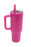 No Spill 40oz Tumbler in Hot Pink