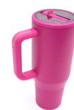 No Spill 40oz Tumbler in Hot Pink