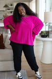 Pink Thoughts Chenille Blouse