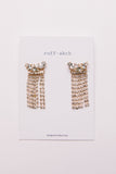 Rhinestone Fringe Earrings