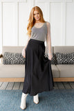 Timeless Tale Maxi Skirt in Black