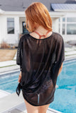 Warm Days, Cool Nights Top in Black