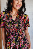 Wildflower and Barley V-Neck Button Up Dress