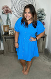 Morning Glory Button Down Dress