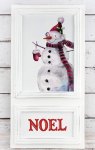 Noel Snowman Sign