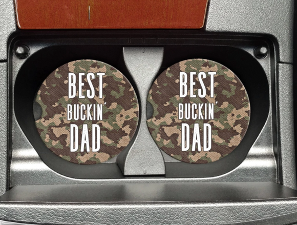 Best Buckin Dad Car Coaster