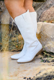 Shania Cowgirl Boots In White